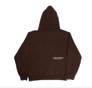 FOREVER CUTTHROAT HOODIE: DARK BROWN