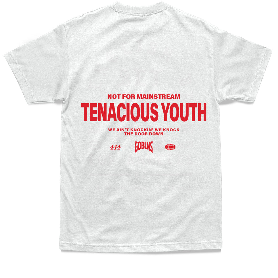 TENACIOUS T-SHIRT:WHITE